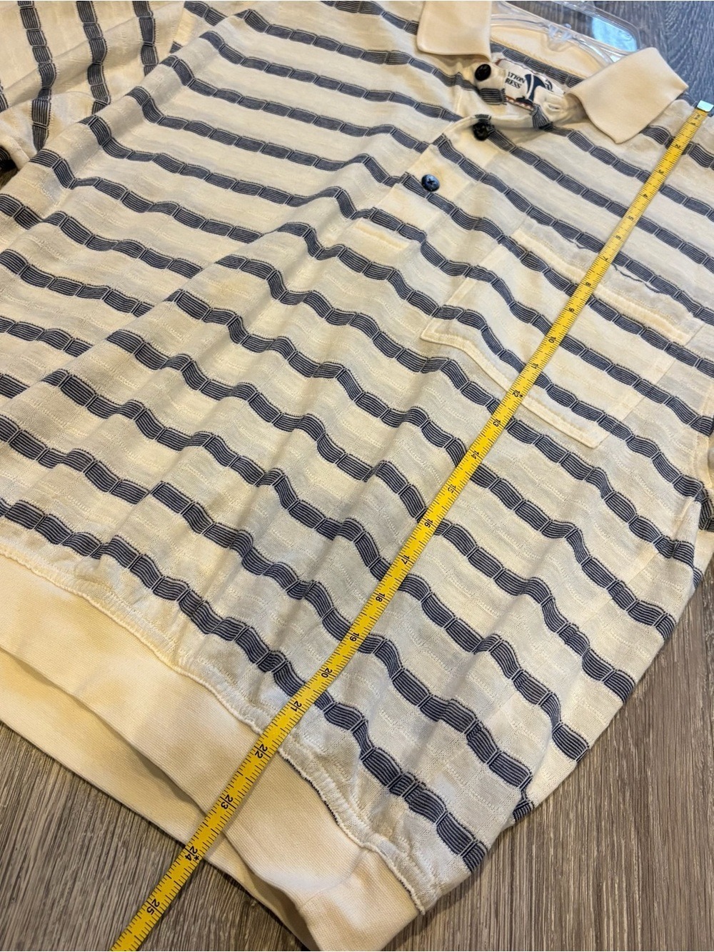 Vintage Vacation Express Vintage Striped Polo Shirt Size M - Picture 4 of 5